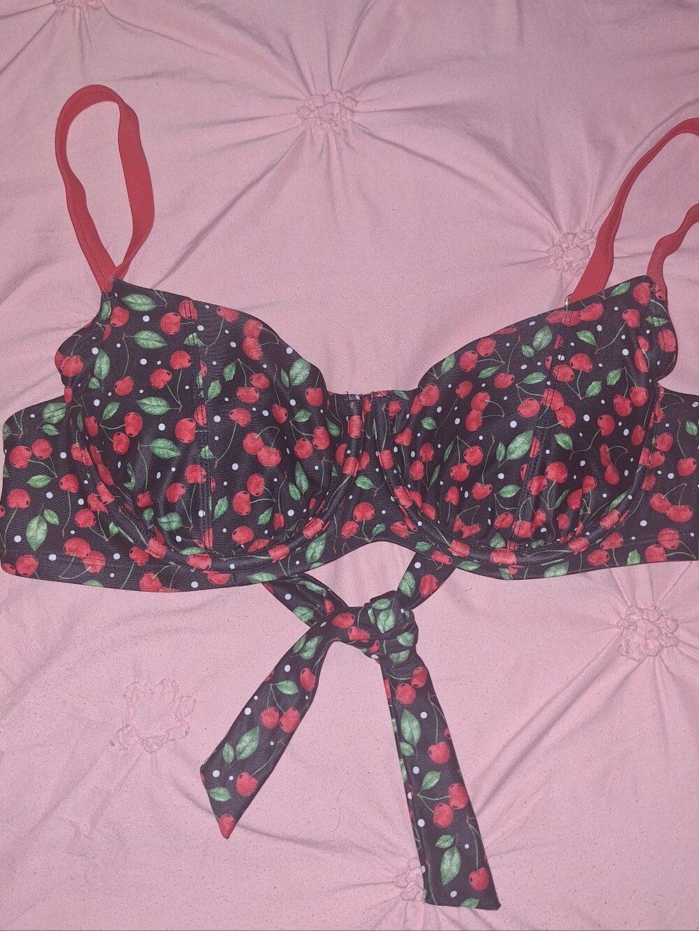 Cherry Bikini Top